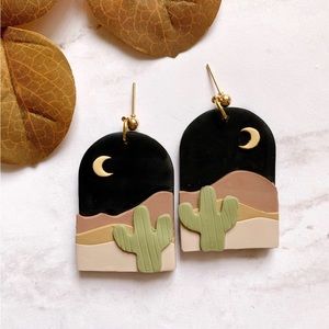 Polymer Clay Desert Earrings